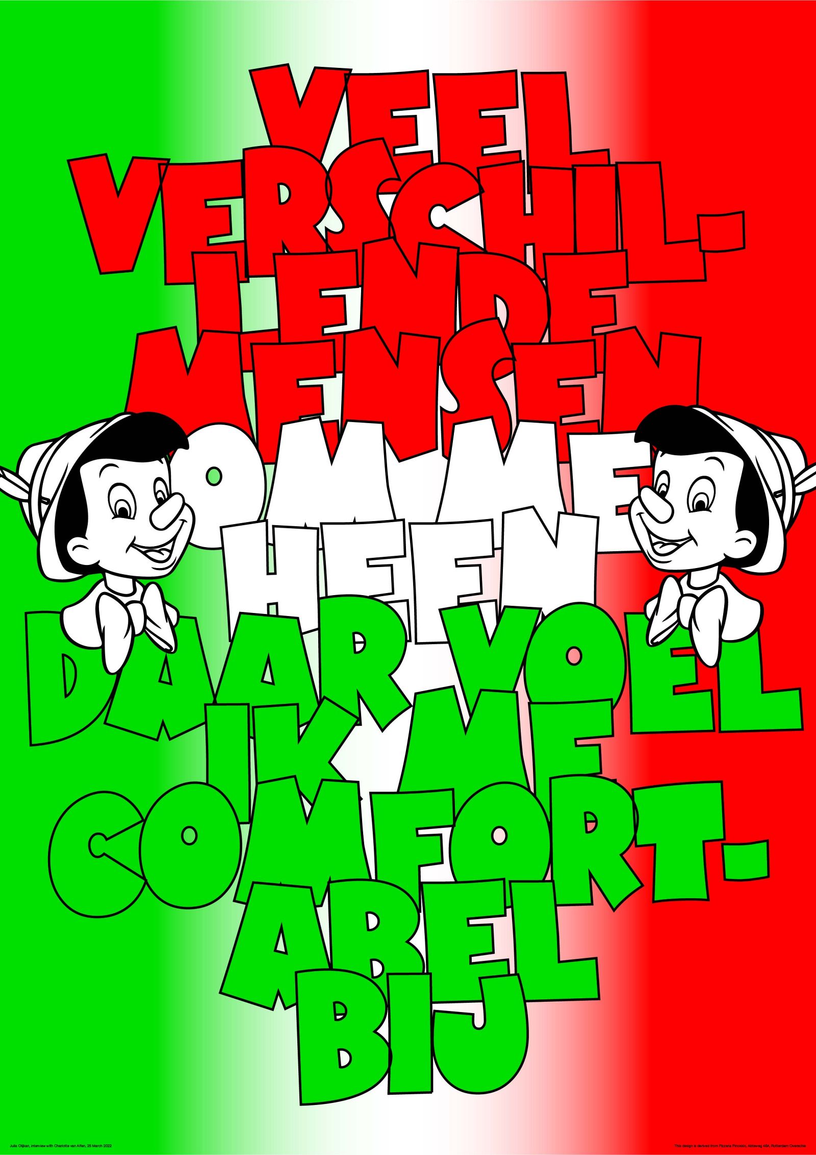 Veel verschillende mensen om me heen, daar voel ik me comfortabel bij
