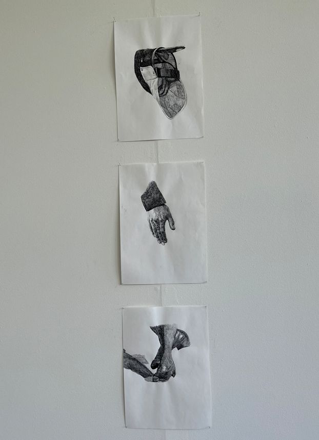 All ink on paper, 29.7cm x 41.9cm