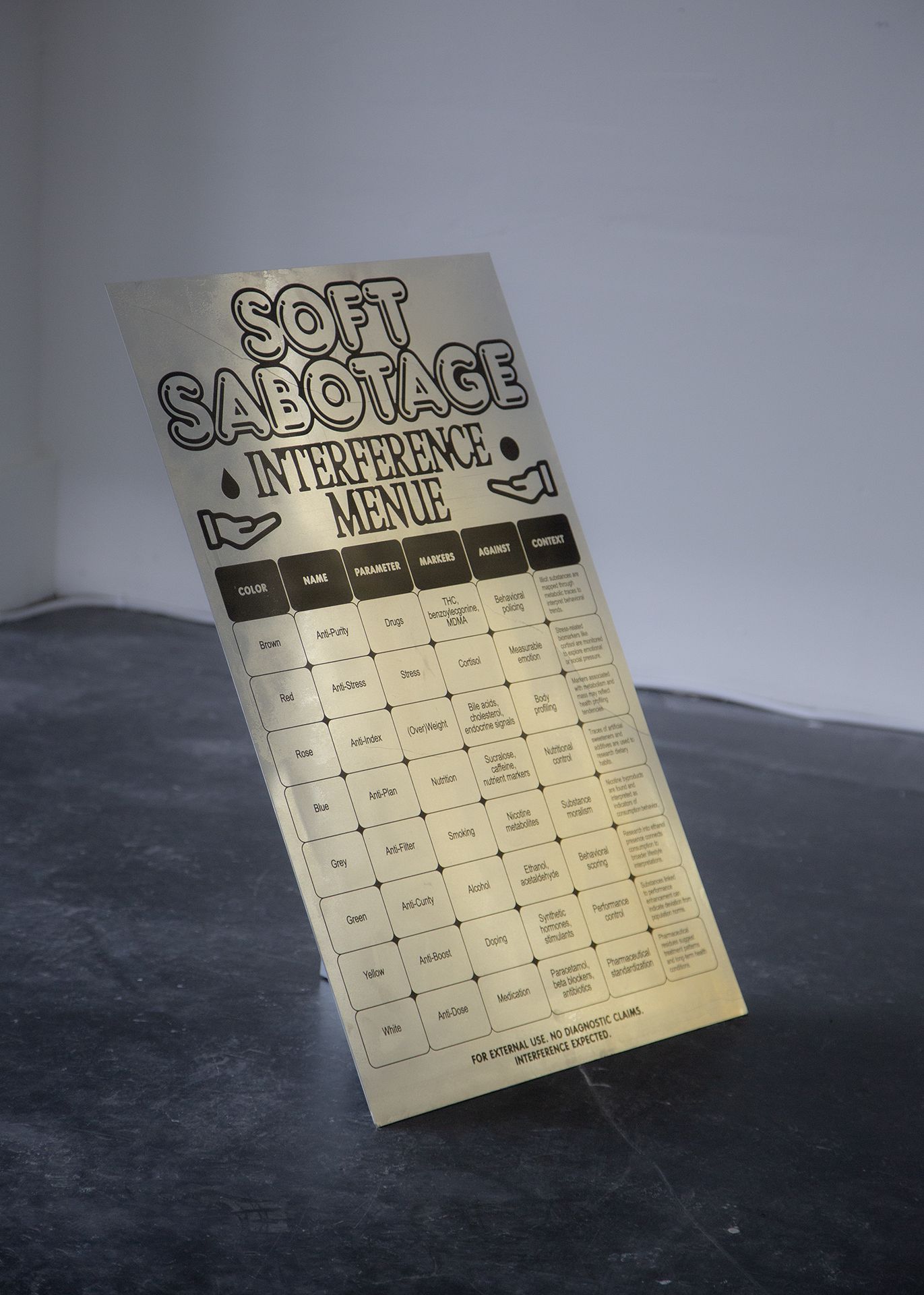 Soft Sabotage Interference Menue